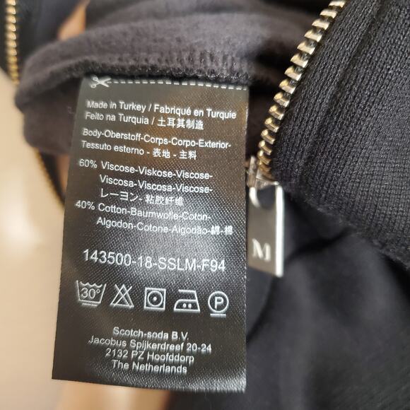 Scotch & Soda Field Of Stars Sports Jumpsuit Size S Black Sleeveless Sporty Chic - Picture 11 of 12